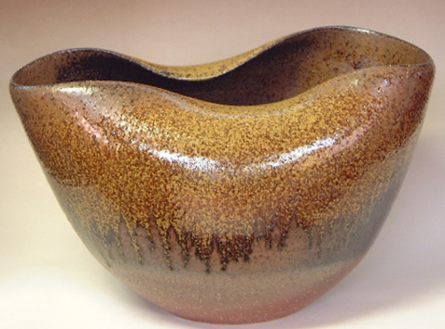 日本工芸会山口支部・２００７年第３０回伝統工芸新作展・樋口大桂出品作『鉄釉花器』