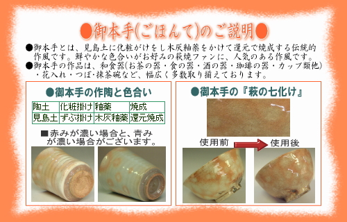 樋口大桂の作風・御本手
