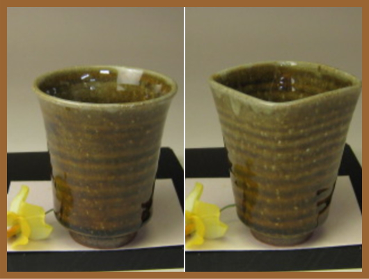 萩焼(伝統的工芸品)タンブラー飴釉(端反or四方)